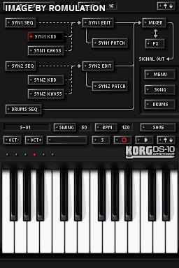 Korg DS-10 Synthesizer for NDS screenshot