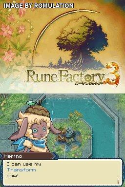 Rune Factory 3 - A Fantasy Harvest Moon for NDS screenshot